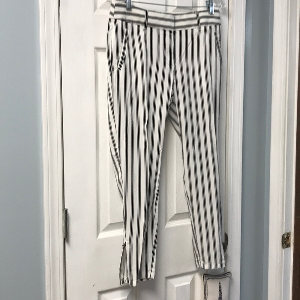 Ann Taylor Loft striped pants size 2